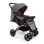 Carrinho de Bebê Voyage Prestige Cinza Melange - Assento Reversível, Capota com Proteção Solar e Rodas Amortecidas - Ideal para Passeios