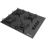 Cooktop 4 Bocas Atlas Agile Preto Tripla Chama Bivolt