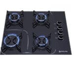 Cooktop 4 Bocas Atlas Agile Preto Tripla Chama Bivolt