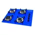 Cooktop 4 Bocas Chamalux Turquesa - Ultra Chama - Gás Bivolt