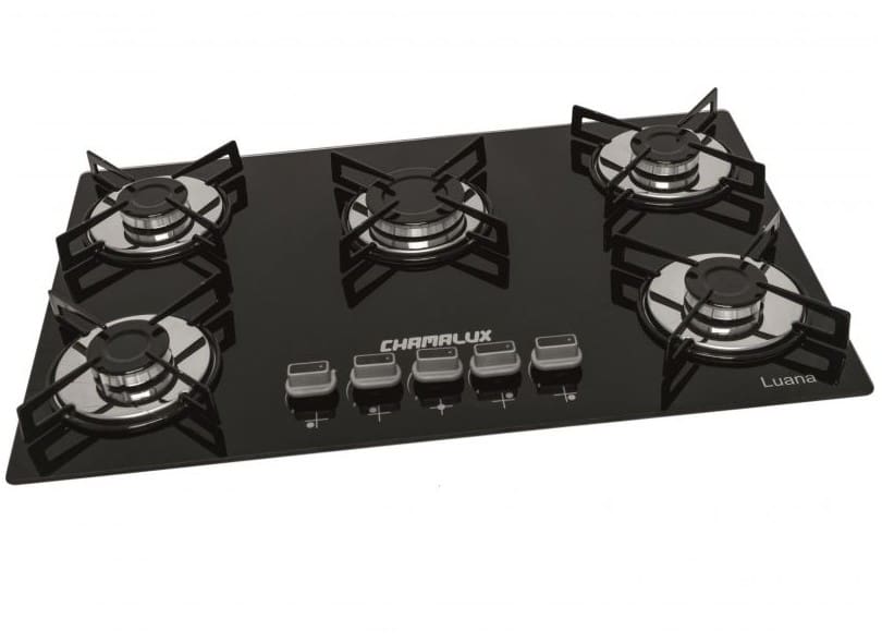 Cooktop 5 Bocas Gas Bivolt Ultra Chama - Chamalux