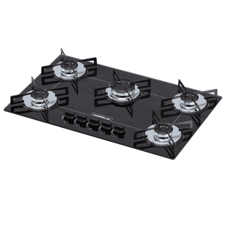 Cooktop 5 Bocas Gas Bivolt Ultra Chama - Chamalux