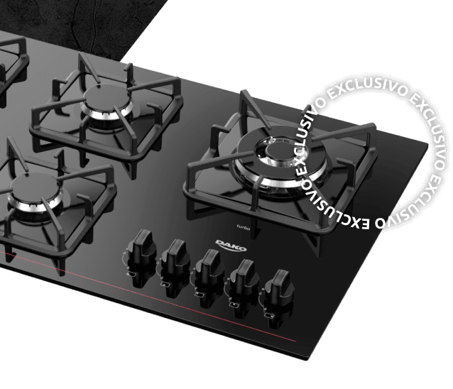 Cooktop a Gás 5 Bocas Dako Preto Diplomata Tripla Chama Bivolt Cooktop a Gás 5 Bocas Dako Preto Diplomata Tripla Chama Bivolt