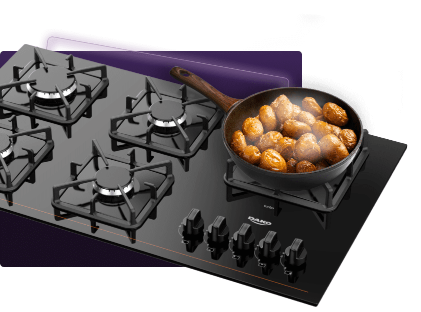 Cooktop a Gás 5 Bocas Dako Preto Diplomata Tripla Chama Bivolt Cooktop a Gás 5 Bocas Dako Preto Diplomata Tripla Chama Bivolt