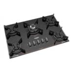 Cooktop a Gás Dako 5 Bocas Turbo Glass de Embutir - Branco - Bivolt