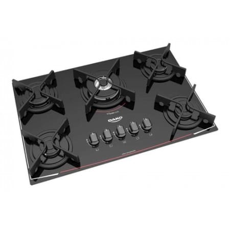 Cooktop a Gás Dako 5 Bocas Turbo Glass de Embutir – Branco – Bivolt Cooktop a Gás Dako 5 Bocas Turbo Glass de Embutir - Branco - Bivolt