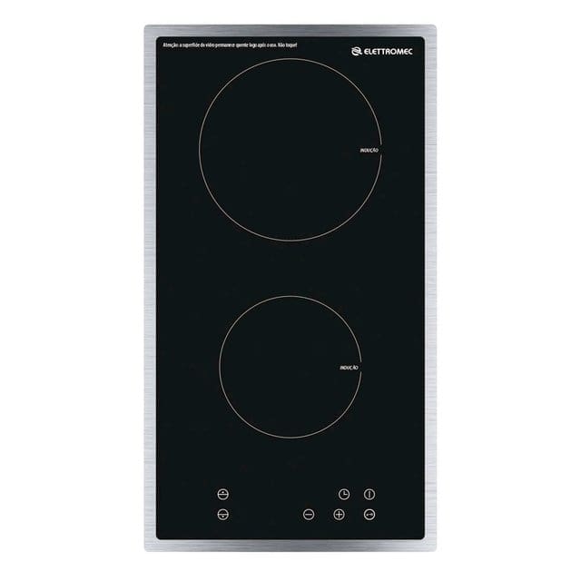 Cooktop Elétrico Vitrocerâmico Elettromec 2 Bocas 30cm 220V