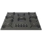 Cooktop Safanelli Gourmet 5 Bocas Preto Gray FSZ508 Bivolt