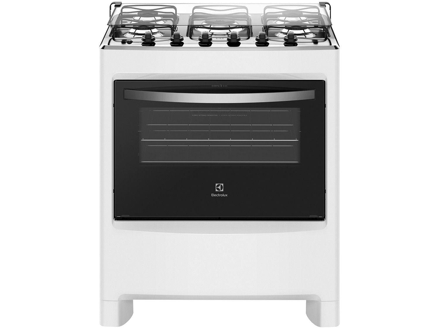 Fogão 5 Bocas Electrolux Branco com Tripla Chama - Modelo 76LBU Bivolt