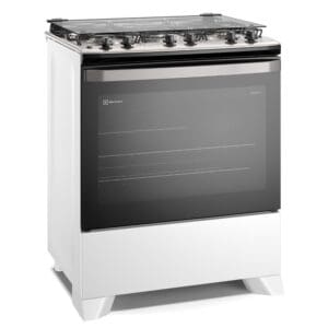 Fogão 5 Bocas Electrolux Branco com Tripla Chama - Modelo 76LBU Bivolt