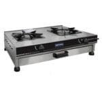 Fogão Industrial Metvisa 2 Bocas Inox - 79x56cm