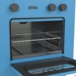Fogão Venax Mini Cook 2 Bocas Azul Gás GLP Mesa de Vidro