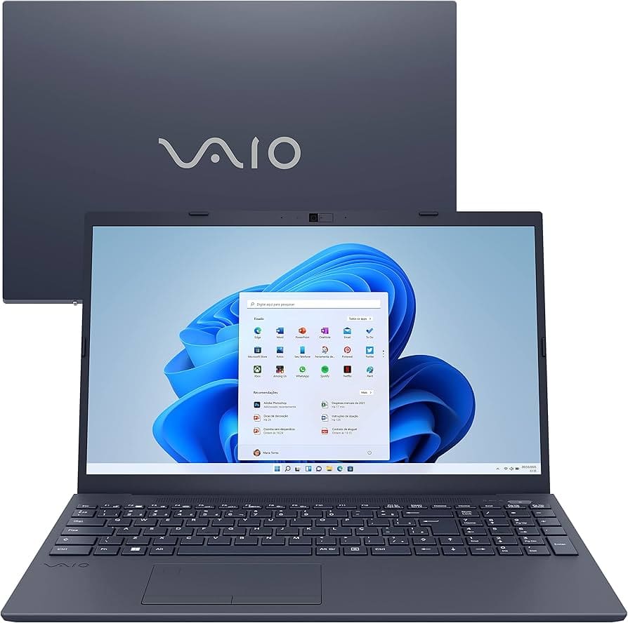 Notebook VAIO FE 15 - Intel Core i5-1135G7, 8GB RAM, 256GB SSD, Tela 15,6