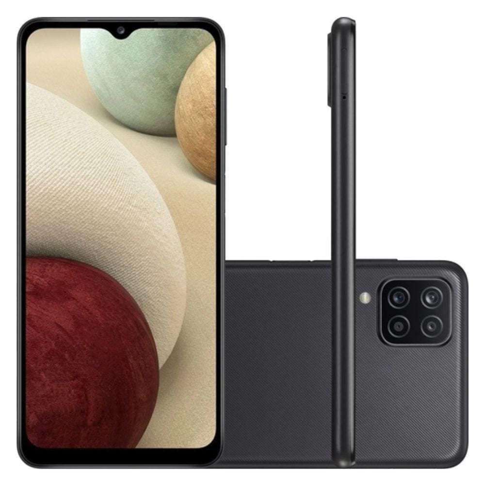 Smartphone Samsung Galaxy A12 A125M 64GB Preto Dual Chip