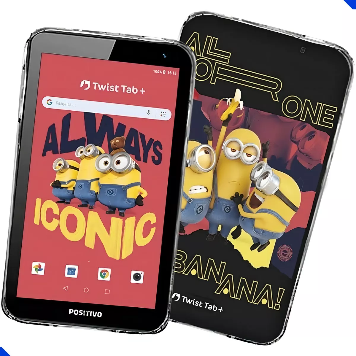 Tablet Positivo Twist Tab Minions T770KM Preto 32GB Wi-Fi 7