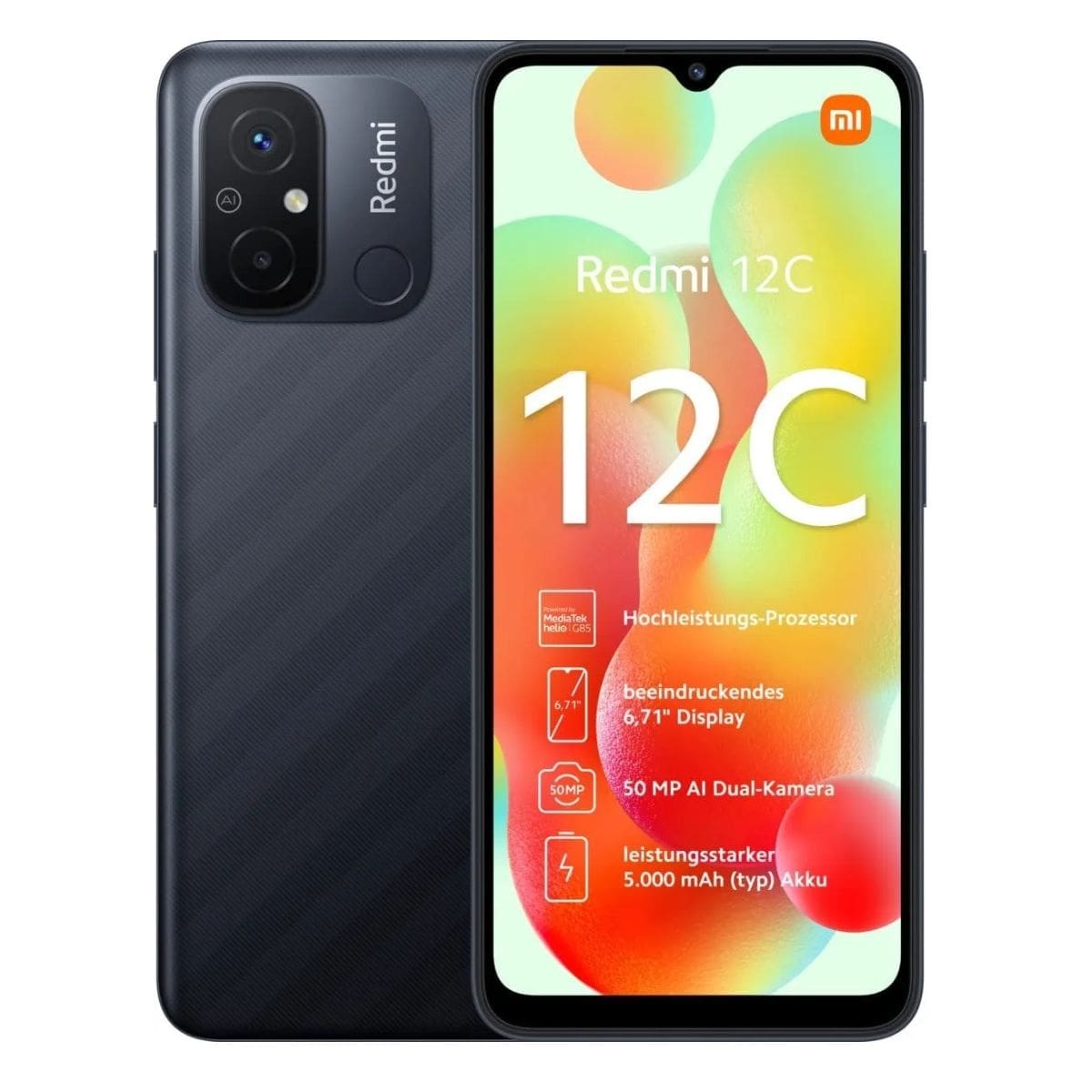 Xiaomi Redmi 12C 128GB Cinza - Dual Chip, Câmera 50MP, Tela 6,71