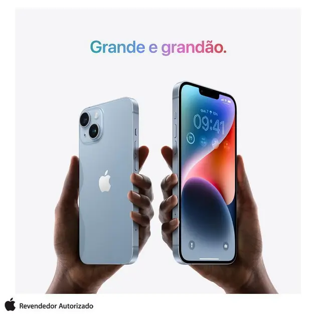Apple iPhone 14 Plus 128GB Azul - Tela de 6,7'' 5G e Câmera de 12MP