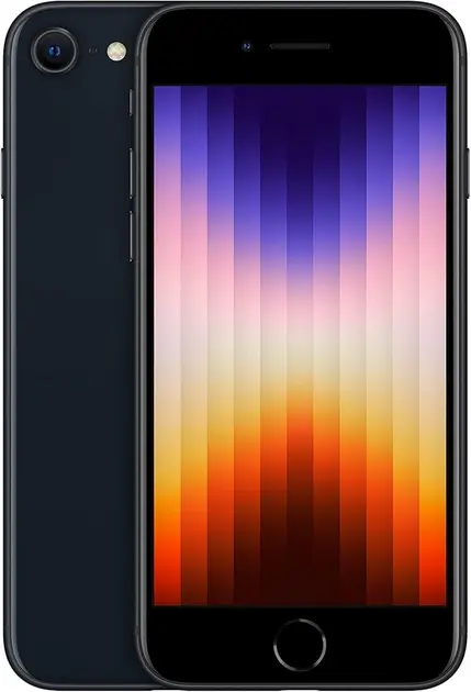Apple iPhone SE 3 64GB Meia-noite - Compacto e Poderoso com Câmera de 12MP