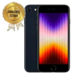 Apple iPhone SE 3 64GB Meia-noite - Compacto e Poderoso com Câmera de 12MP