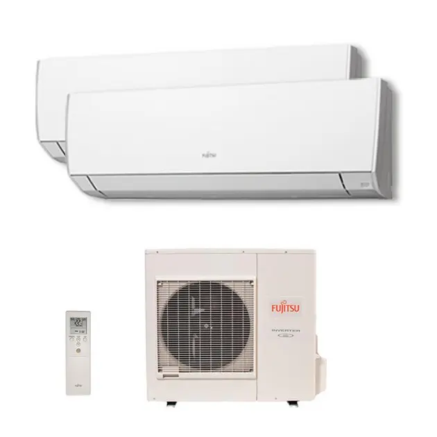 Ar Condicionado Fujitsu Multi Split Tri 48000 BTUs (2×12000 + 24000) Quente/Frio Inverter 220V Ar Condicionado Fujitsu Multi Split Tri 48000 BTUs (2x12000 + 24000) Quente/Frio Inverter 220V
