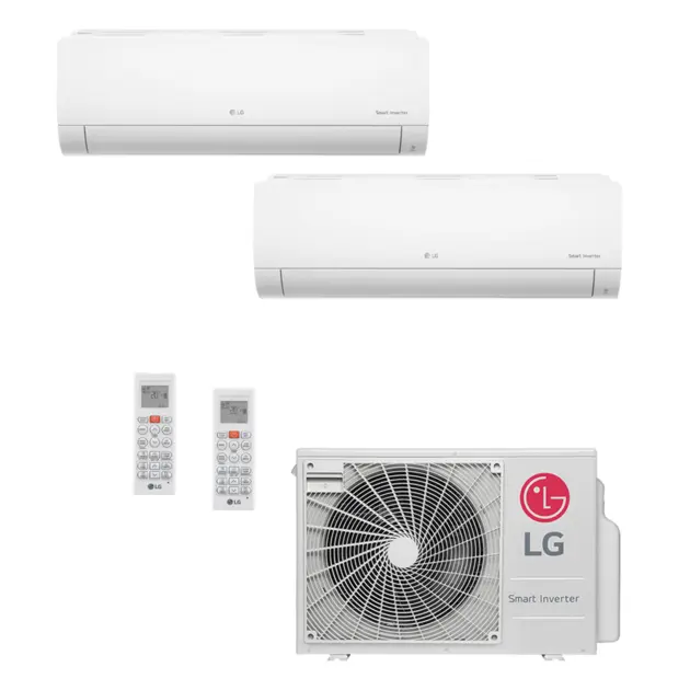 Ar Condicionado Multisplit Bi 30000 Btu(12000+18000) Quente/frio – Inverter – LG – 220v – Amnw12gsja0 Amnw18gska0 / A4uw30gfa2
