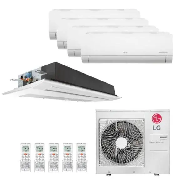 Ar Condicionado Multisplit Bi 18000 Btu(2×9000) Quente/frio – Inverter – Gree – 220v – Gkh(09)da-d6dna1a / 2gwhd(18)nd6bo