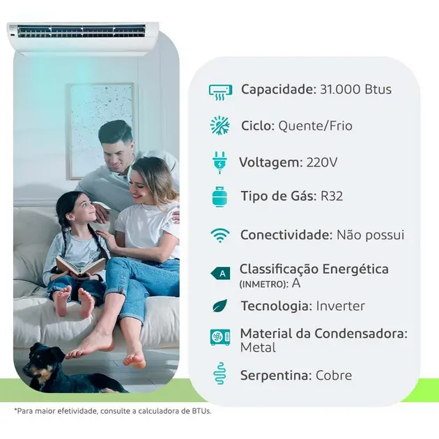 Ar Condicionado Multi Split Inverter 30000 BTUs Quente Frio – Gree Ar Condicionado Multi Split Inverter 30000 BTUs Quente Frio - Gree