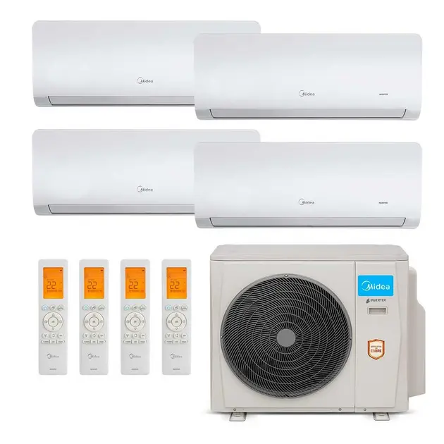 Ar Condicionado Multisplit Bi 36000 Btu(2×18000) Quente/frio – Inverter – Gree – 220v – Gkh(18)da-d6dna1a / 4gwhd(36)nd6bo