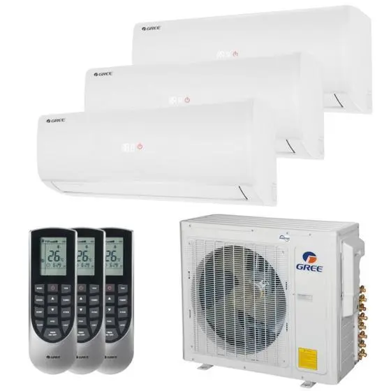 Ar Condicionado Multi Split Inverter Gree 30000 BTUs Quente e Frio (2x9000 + 12000) 220V