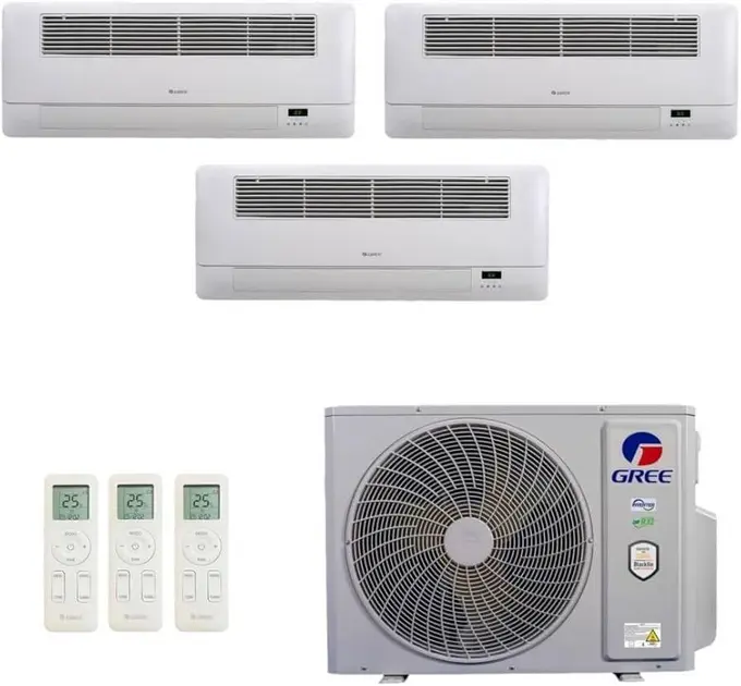 Ar Condicionado Multi Split Inverter Gree 36.000 BTU (2x 12.000 + 1x 24.000) Quente/Frio 220V Ar Condicionado Multi Split Inverter Gree 36.000 BTU (2x 12.000 + 1x 24.000) Quente/Frio 220V