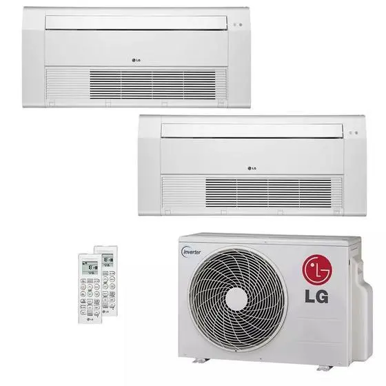 Ar Condicionado Multi Split Inverter LG 21000 BTU (9000 + 12000) Quente/Frio 220V