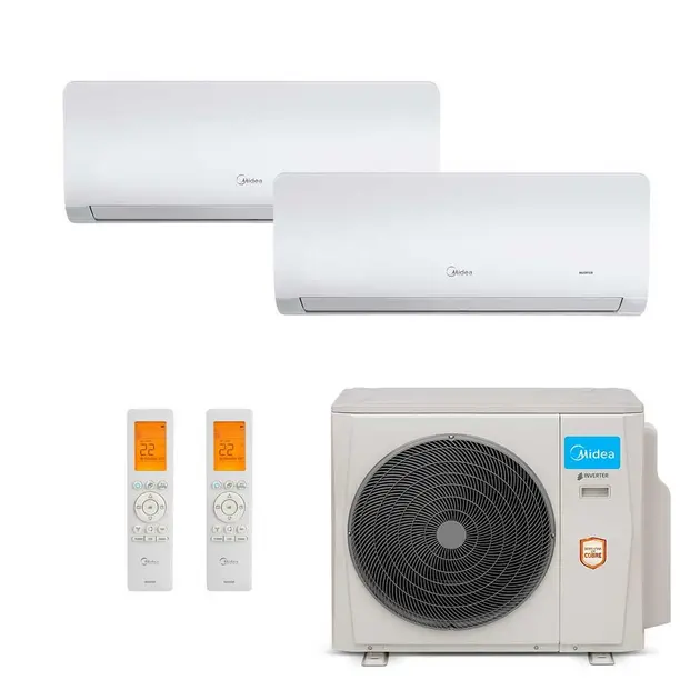 Ar Condicionado Multi Split Inverter Midea 54000 BTU (4×9000 + 18000) Quente/Frio – 220V Ar Condicionado Multi Split Inverter Midea 54000 BTU (4x9000 + 18000) Quente/Frio - 220V