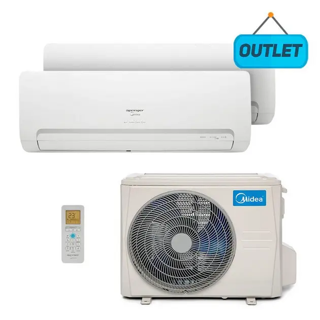 Ar Condicionado Multi Split Inverter Springer Midea 27000 BTUs (9000 + 18000) Quente/Frio 220V Ar Condicionado Multi Split Inverter Springer Midea 27000 BTUs (9000 + 18000) Quente/Frio 220V