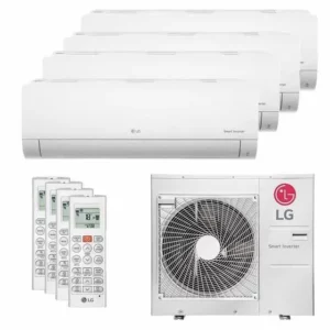 Ar Condicionado Multi Split Quad Inverter LG 51000 BTUs (2x12000 + 9000 + 18000) Quente/Frio 220V