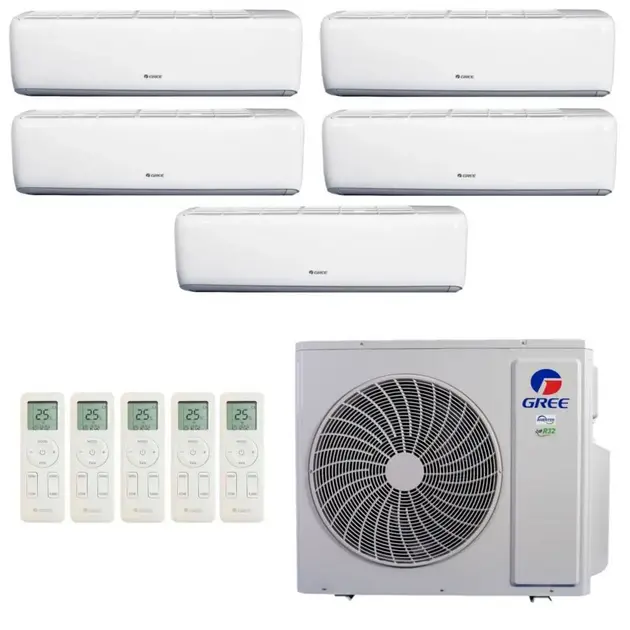 Ar Condicionado Multisplit Bi 44000 Btu(2×22000) Quente/frio – Inverter – Gree – 220v – Gkh(22)da-d6dna1a / 3gwhd(30)nd6bo