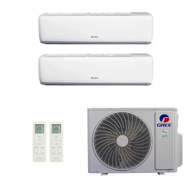 Ar Condicionado Multisplit Tri 55000 Btu(2×22000+9000) Quente/frio – Inverter – Gree – 220v – Gkh(22)da-d6dna1a Gwh(09)atb-d6dna1a / 4gwhd(36)nd6bo