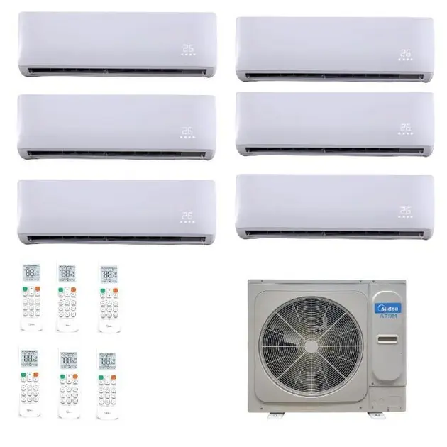 Ar Condicionado Multisplit Inverter 66000 BTU Quente/Frio (2x 9000 + 12000 + 18000) Midea - 220V