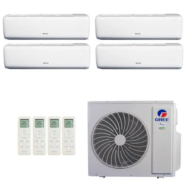 Ar Condicionado Multisplit Inverter Gree 48.000 BTUs Quente e Frio (3x9.000 + 1x24.000) 220V