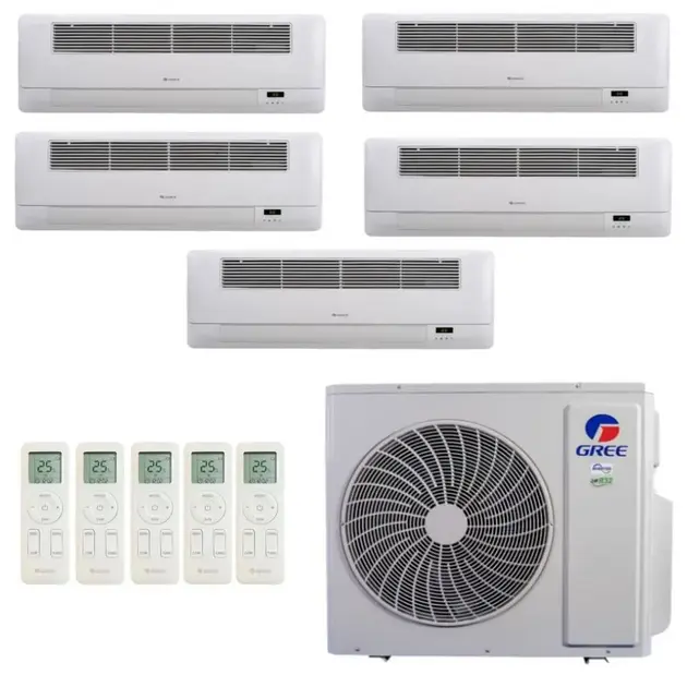 Ar Condicionado Multisplit Inverter Gree 48.000 BTUs Quente e Frio (3x9.000 + 1x24.000) 220V