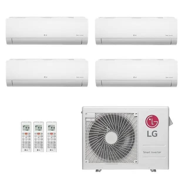 Ar Condicionado Multisplit Penta 5200 BTU (3x9000 + 7000 + 18000) Quente/Frio - Inverter - LG - 220V