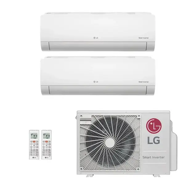 Ar Condicionado Multisplit Quad 43000 BTU (2×9000 + 7000 + 18000) Quente/Frio – Inverter – 220V – LG Ar Condicionado Multisplit Quad 43000 BTU (2x9000 + 7000 + 18000) Quente/Frio - Inverter - 220V - LG