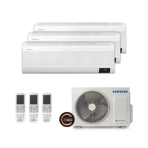 Ar Condicionado Multisplit Quad 43000 BTUs (3×12000 + 7000) Quente/Frio – Inverter – Fujitsu – 220V Ar Condicionado Multisplit Quad 43000 BTUs (3x12000 + 7000) Quente/Frio - Inverter - Fujitsu - 220V