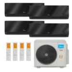 Ar Condicionado Multisplit Quad 45000 BTUs (3x9000 + 18000) Quente/frio Inverter Midea 220v