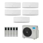 Ar Condicionado Multisplit Quad 45000 BTUs (3x9000 + 18000) Quente/frio Inverter Midea 220v