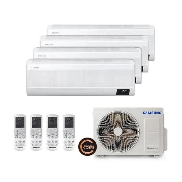Ar Condicionado Multisplit Tri 54000 Btu(3×18000) Quente/frio – Inverter – Samsung – 220v – Aj050anapkh / Aj100axj5kh