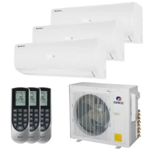 Ar Condicionado Multisplit Tri 30000 BTUs (2x9000 + 12000) Quente e Frio - Inverter - Gree - 220V