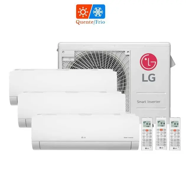 Ar Condicionado Multisplit Tri Inverter LG 34.000 BTU (7000+9000+18000) Quente e Frio 220V