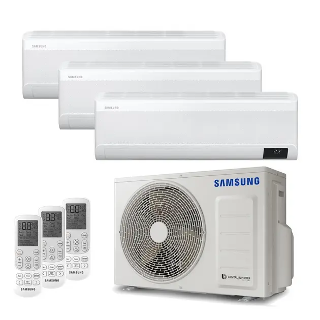 Ar Condicionado Samsung 27000 BTU Tri Split Inverter Quente e Frio 220V Ar Condicionado Samsung 27000 BTU Tri Split Inverter Quente e Frio 220V