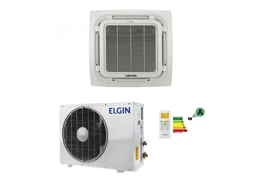 Ar Condicionado Split Cassete Inverter 24000 BTUs Frio Plus Elgin 220V