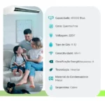 Ar Condicionado Split Cassete Inverter 47000 BTUs Quente/Frio 220V Samsung